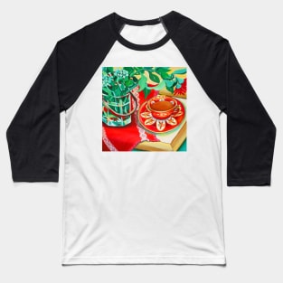 Red Teatime Baseball T-Shirt